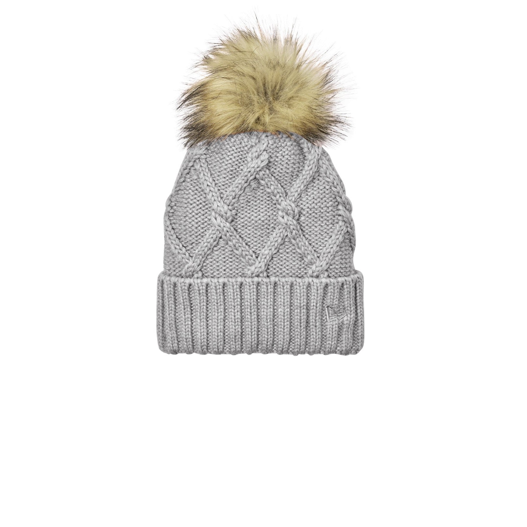 New Era-New Era® Faux Fur Pom Beanie NE911-MedTech-3